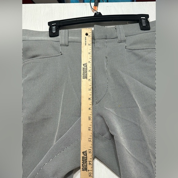 Glen Oaks No Iron Gray Pinstripe Dress Pants ~33x29 - Picture 12 of 14
